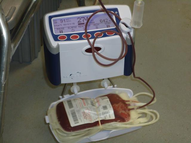 One of many pints of blood donated at Nanuet Ambulance on December 29th, 2011 Photo: Nanuet EMS