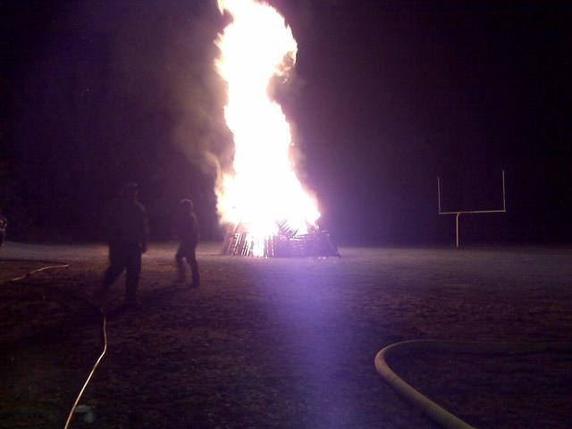 Nanuet HS Homecoming Bonfire standby Photo: Nanuet EMS