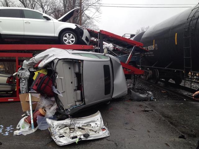 Train vs. Truck, 12/6/13 Photo: Brian Duddy