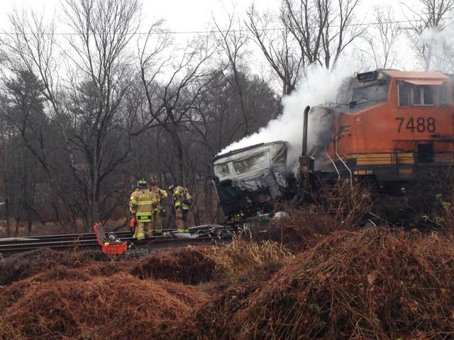 Train vs. Truck, 12/6/13 Photo: Brian Duddy