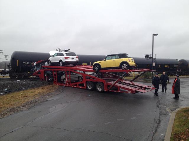 Train vs. Truck, 12/6/13 Photo: Brian Duddy